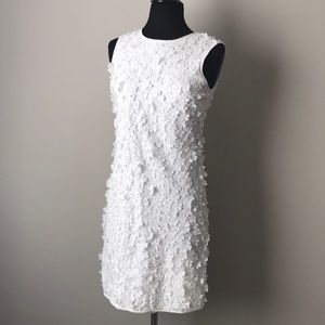 (Nearly New) Lagerfeld White Flower Dress